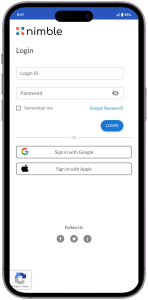 nimblework mobile login