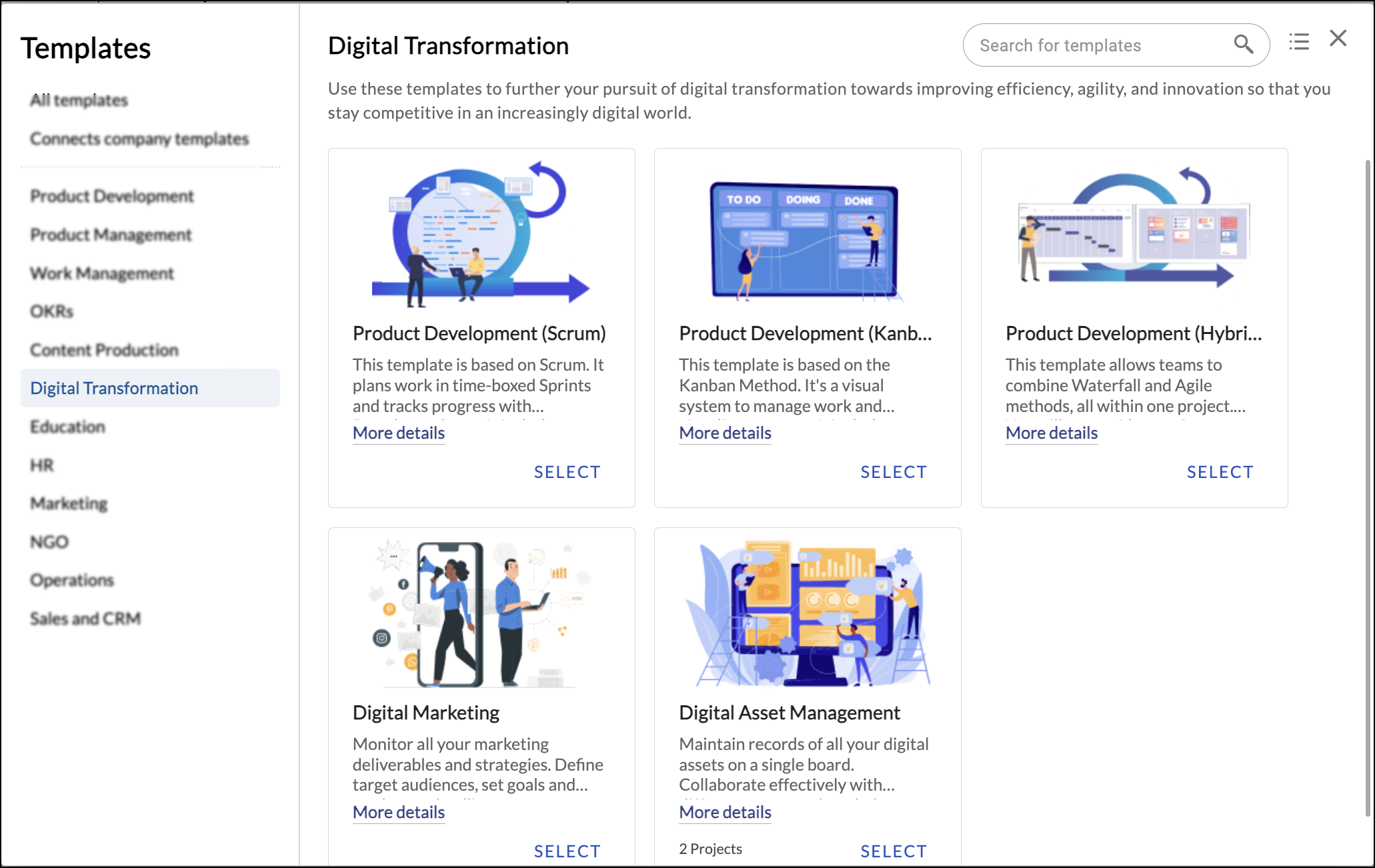 Digital Transformation Templates