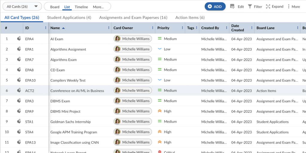 Managing Student Life - Template